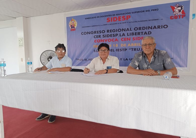 Nuevo Secretario General del CER SIDESP Región La Libertad